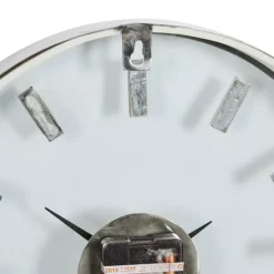 Clocks-Kirkland's Home Modern Clear Core Wall Clock Silver
