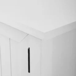 Tv Stands & Media Consoles-Kirkland's Home Modern Farmhouse 2-Door Tv Stand White