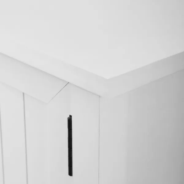 Tv Stands & Media Consoles-Kirkland's Home Modern Farmhouse 2-Door Tv Stand White