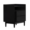 Nightstands-Kirkland's Home Modern Frame Wood Nightstand Black