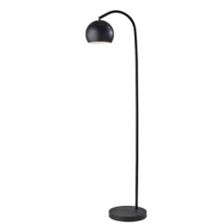 Floor Lamps-Kirkland's Home Modern Globe Shade Floor Lamp Black
