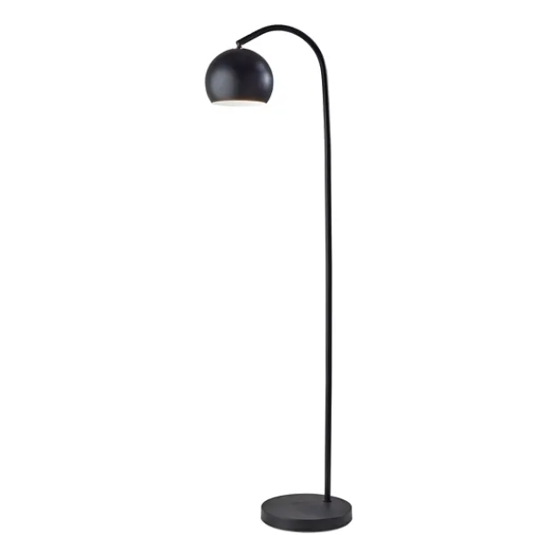 Floor Lamps-Kirkland's Home Modern Globe Shade Floor Lamp Black