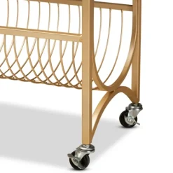 Kitchen Islands & Bar Carts-Kirkland's Home Modern Marble Deco Bar Cart