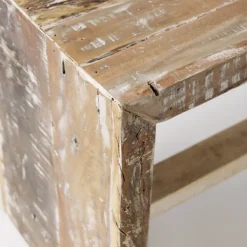 Benches & Ottomans-Kirkland's Home Modern Reclaimed Wood Bench Brown