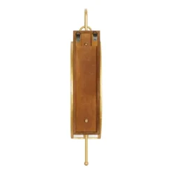 Sconces-Kirkland's Home Modern Warm Wood And Gold Sconce