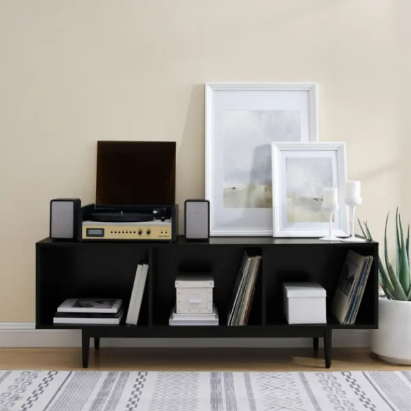 Console Tables-Kirkland's Home Modern Wood Console Table, 60 In. Black
