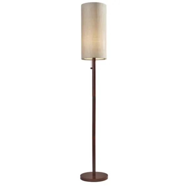 Floor Lamps-Kirkland's Home Modern Wood Emma Floor Lamp Tan