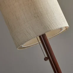 Floor Lamps-Kirkland's Home Modern Wood Emma Floor Lamp Tan