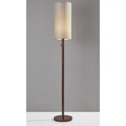 Floor Lamps-Kirkland's Home Modern Wood Emma Floor Lamp Tan