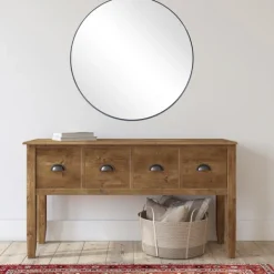 Decorative Mirrors-Kirkland's Home Moira Rounded Thin Frame Mirror, 32 In.