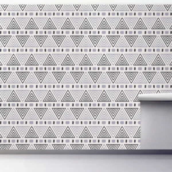 Wall Murals & Wall Decals-Kirkland's Home Monochrome Geo Peel And Stick Wall Mural Black/White