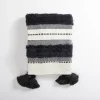 Blankets & Throws-Kirkland's Home Montauk Cotton Tufted Throw Gray