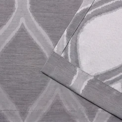 Curtains & Drapes-Kirkland's Home Monte Curtain Panel Set, 108 In. Gray