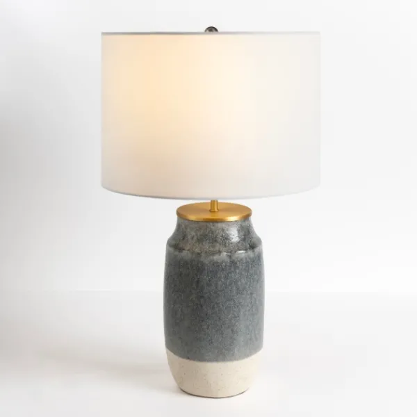 Table Lamps-Kirkland's Home Montgomery Two-Tone Speckled Table Lamp White