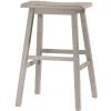 Bar Stools & Counter Height Stools-Kirkland's Home Moreno Distressed Counter Stool Gray