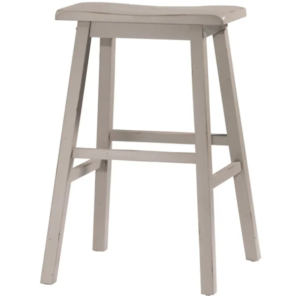 Bar Stools & Counter Height Stools-Kirkland's Home Moreno Distressed Counter Stool Gray