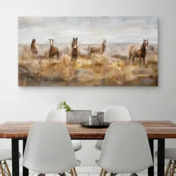 Canvas Art-Kirkland's Home Morning Herd Canvas Art Print Tan