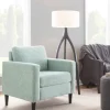 Accent Chairs-Kirkland's Home Mossy Contemporary Upholstered Accent Chair Green