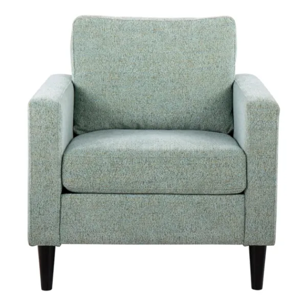 Accent Chairs-Kirkland's Home Mossy Contemporary Upholstered Accent Chair Green