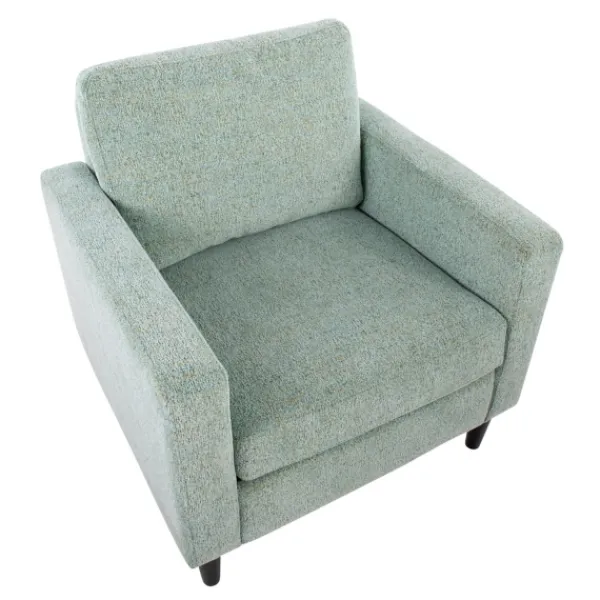 Accent Chairs-Kirkland's Home Mossy Contemporary Upholstered Accent Chair Green