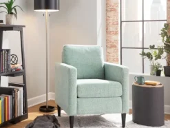 Accent Chairs-Kirkland's Home Mossy Contemporary Upholstered Accent Chair Green