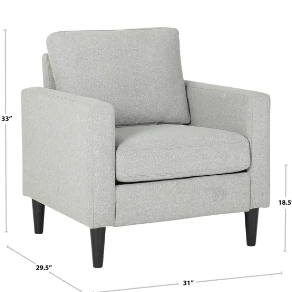 Accent Chairs-Kirkland's Home Mossy Contemporary Upholstered Accent Chair Green