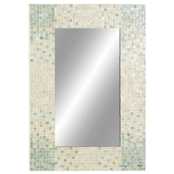 Decorative Mirrors-Kirkland's Home Mother Of Pearl Mosaic Wall Mirror