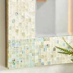 Decorative Mirrors-Kirkland's Home Mother Of Pearl Mosaic Wall Mirror