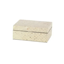 Baskets & Boxes-Kirkland's Home Mother Of Pearl 2-Pc. Box Set Tan/White