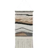 Wall Plaques-Kirkland's Home Multicolor Abstract Woven Fringe Wall Hanging Tan