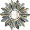 Decorative Mirrors-Kirkland's Home Multicolor Iron Petal Sunburst Mirror