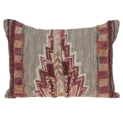 Pillows-Kirkland's Home Multicolor Tapestry Pillow Tan/Red/Multi