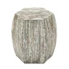 Accent & End Tables-Kirkland's Home Mussel Shell Hexagonal Accent Table Multi