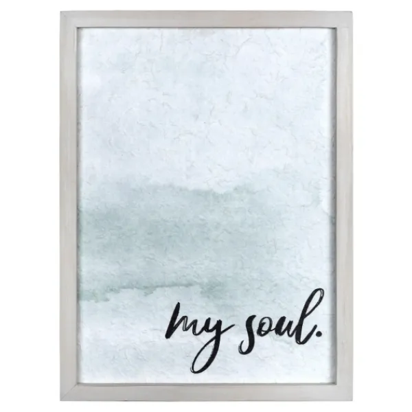 Wall Quotes & Signs-Kirkland's Home My Soul Framed Art Print Blue