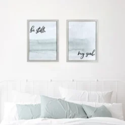 Wall Quotes & Signs-Kirkland's Home My Soul Framed Art Print Blue