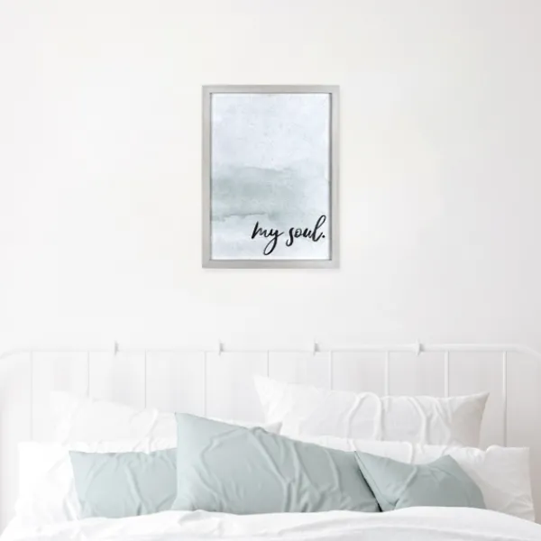 Wall Quotes & Signs-Kirkland's Home My Soul Framed Art Print Blue