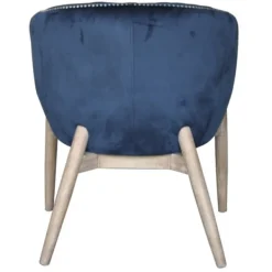 Accent Chairs-Kirkland's Home Nadia Navy Velvet Club Chair Blue