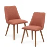 Dining Chairs-Kirkland's Home Nadine Retro Dining Chairs, Set Of 2 Orange