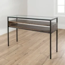 Console Tables-Kirkland's Home Nash Console Table Brown/Gray