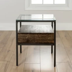 Accent & End Tables-Kirkland's Home Nash Side Table Brown/Gray