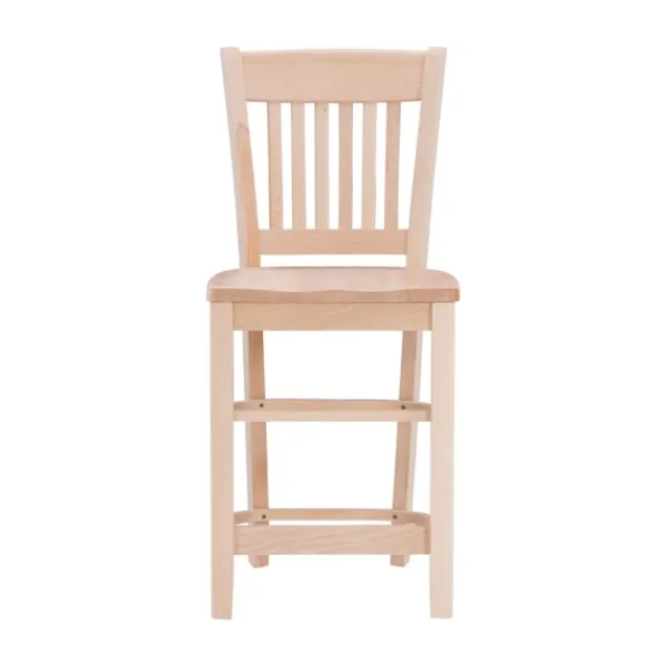 Bar Stools & Counter Height Stools-Kirkland's Home Natie Unfinished Counter Stools, Set Of 2 Tan