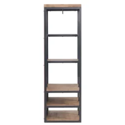 Entryway Furniture-Kirkland's Home Natural Acacia Wood And Metal 5-Shelf Hall Tree