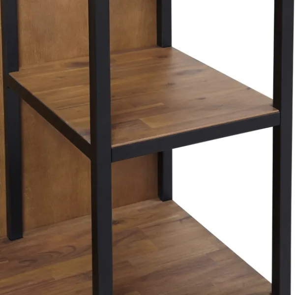 Entryway Furniture-Kirkland's Home Natural Acacia Wood And Metal 5-Shelf Hall Tree