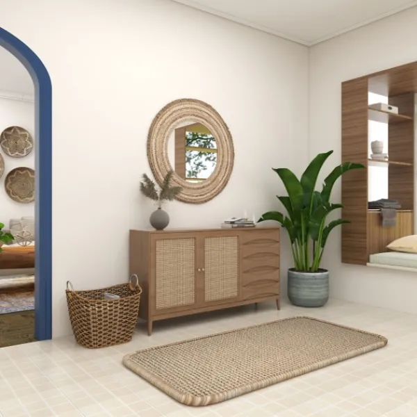 Baskets & Boxes-Kirkland's Home Natural And Black Seagrass Diamond Weave Basket Brown/Black