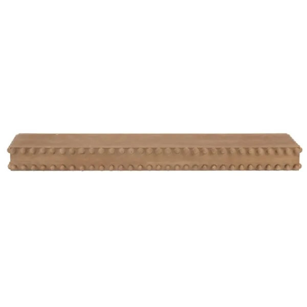 Shelves-Kirkland's Home Natural Beaded Wood Large Floating Shelf