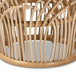 Accent & End Tables-Kirkland's Home Natural Boho Rattan Weave Accent Table