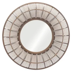 Framed Mirrors-Kirkland's Home Natural Bone Safari Framed Mirror