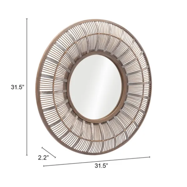 Framed Mirrors-Kirkland's Home Natural Bone Safari Framed Mirror