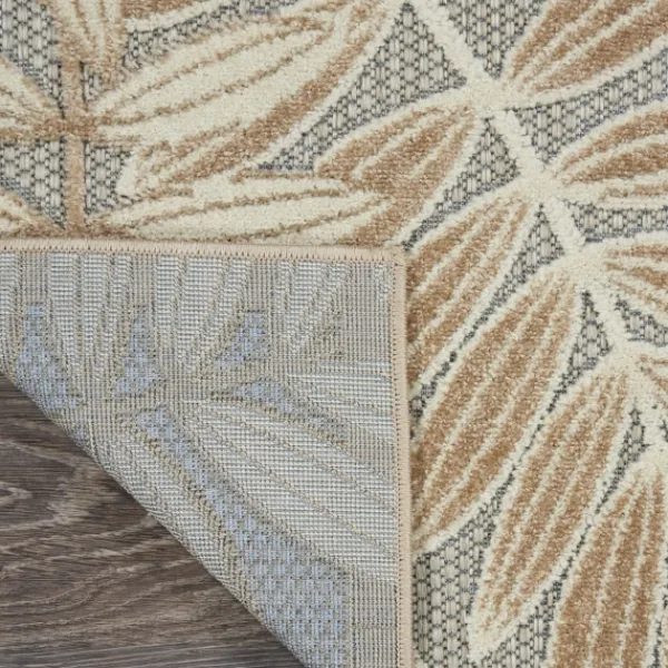 Outdoor Rugs-Kirkland's Home Natural Botanical Outdoor Area Rug, 6X9 Gray/Tan