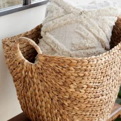 Baskets & Boxes-Kirkland's Home Natural Braided Seagrass Basket Tan